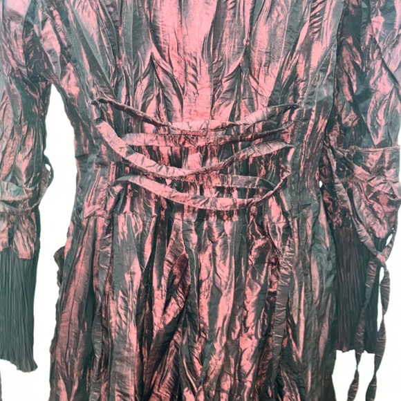 Plum and black iridescent, crinkle shell jacket - Picture 10 of 10